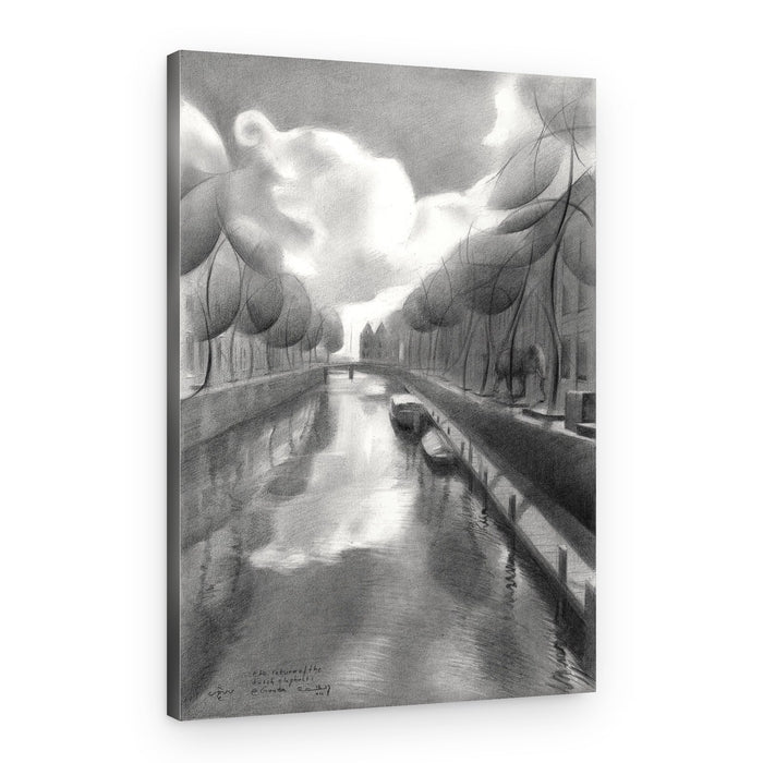 Canal City Elephant Dream – Canvas Print