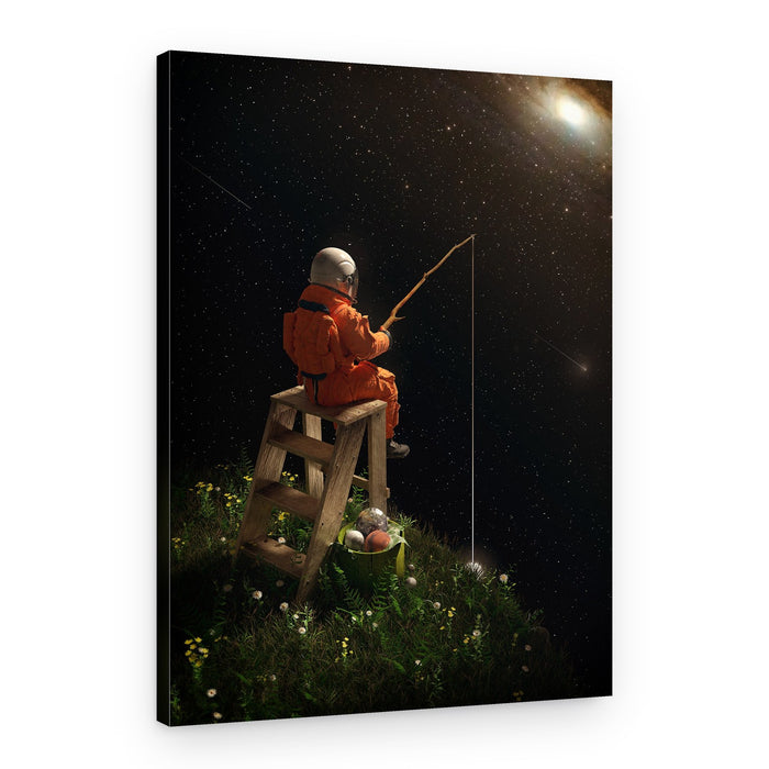 Cosmic Fishing Dream – Canvas Print