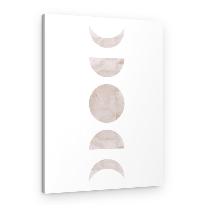 Soft Lunar Phases – Canvas Print