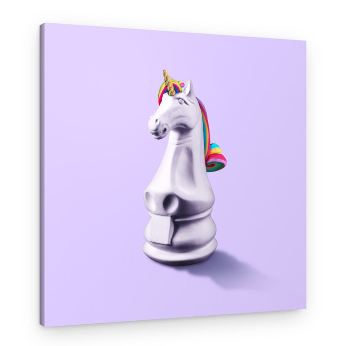 Fantasy Unicorn Knight – Canvas Print