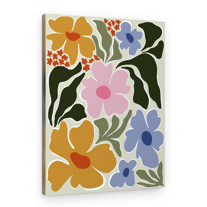 Organic Floral Shapes – Canvas Print