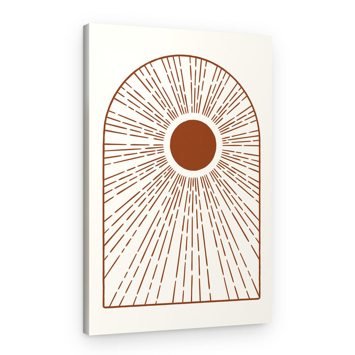 Geometric Sun Arch – Canvas Print
