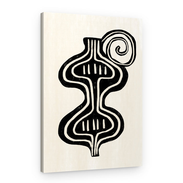 Organic Spiral Form – Canvas Print