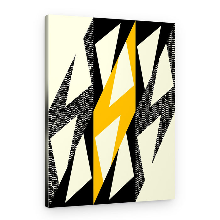 Dynamic Yellow Bolt – Canvas Print