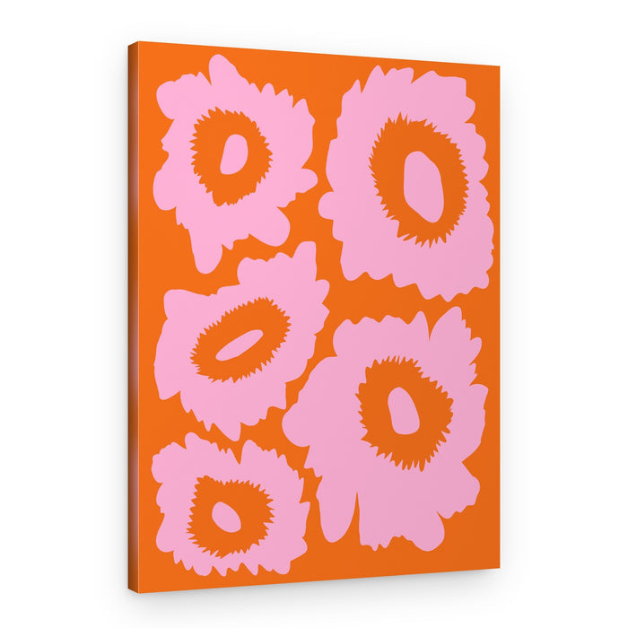 Vibrant Floral Shapes – Canvas Print