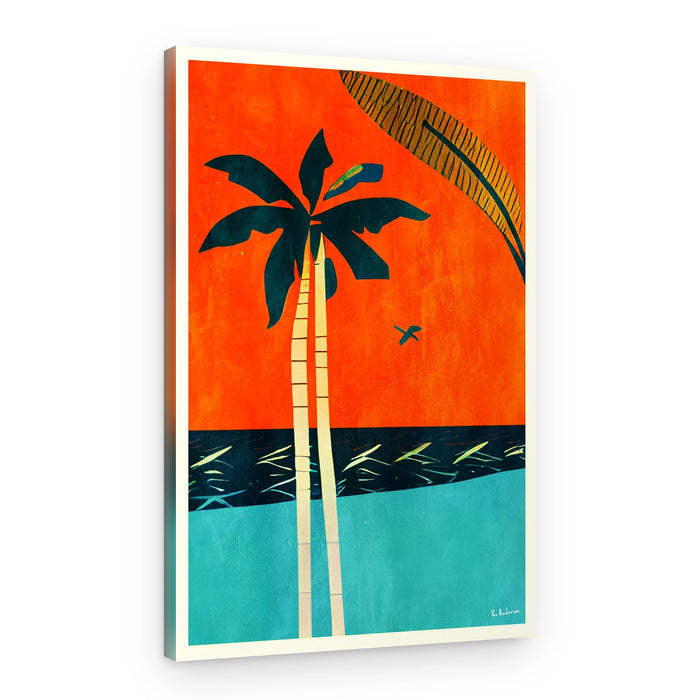 Tropical Sunset Palms – Canvas Print
