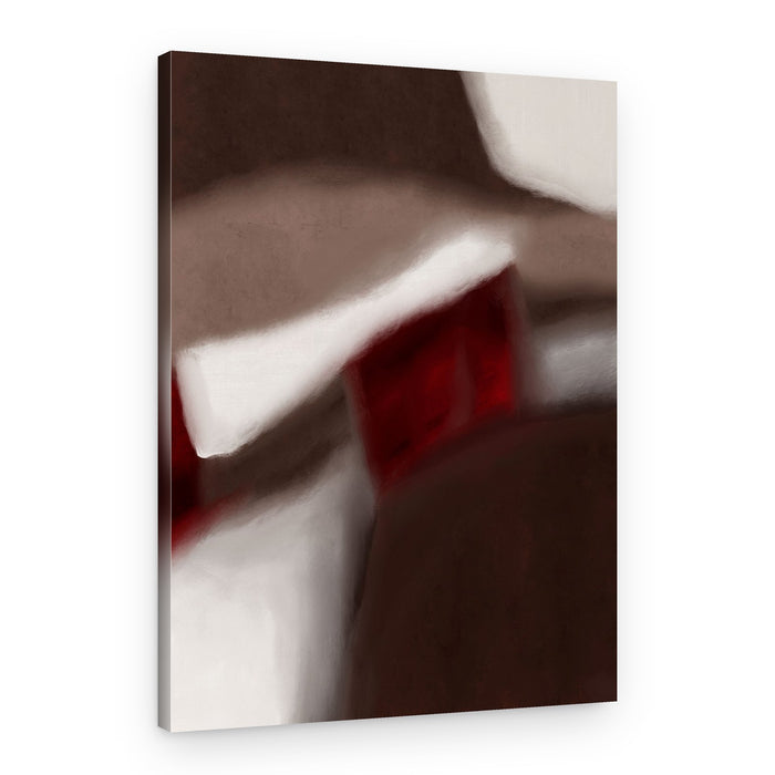 Bold Red Contrast – Canvas Print