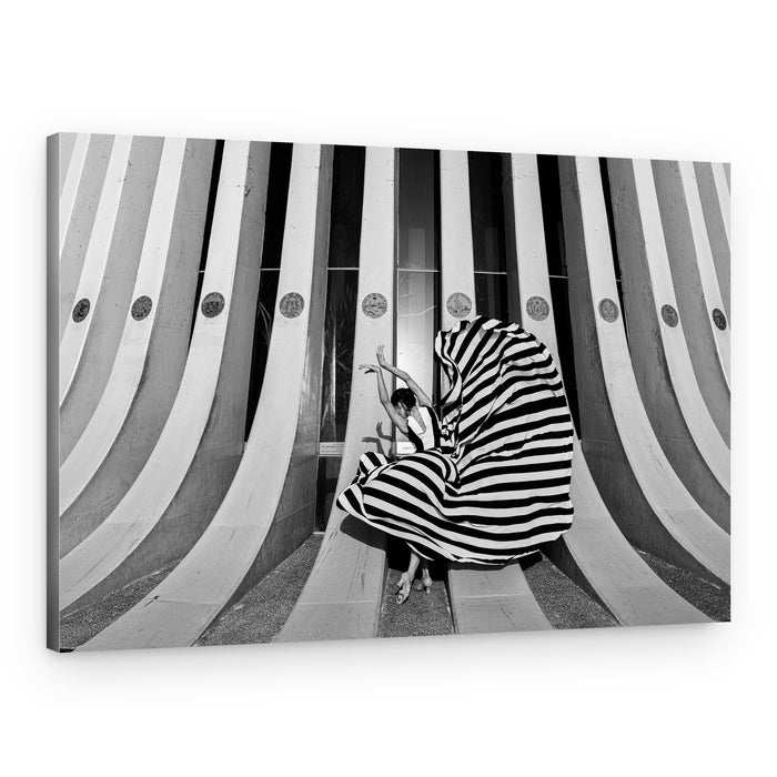 Graceful Striped Dancer – Canvas Print