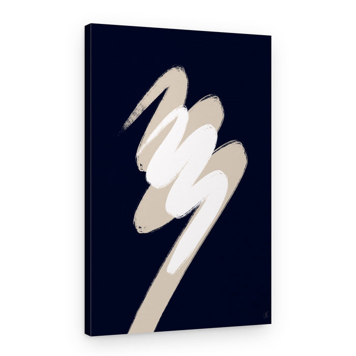 Modern Wavy Strokes – Canvas Print