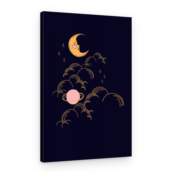 Whimsical Night Sky – Canvas Print
