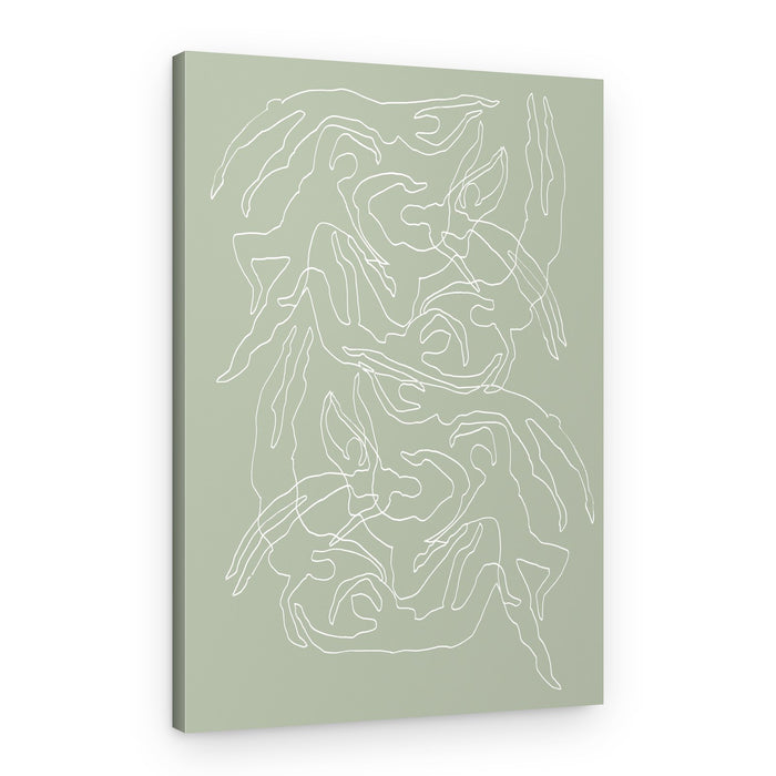 Fluid Movement Lines – Canvas Print