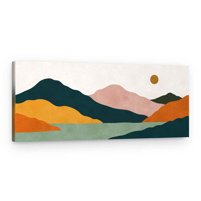 Colorful Mountain Serenity – Canvas Print