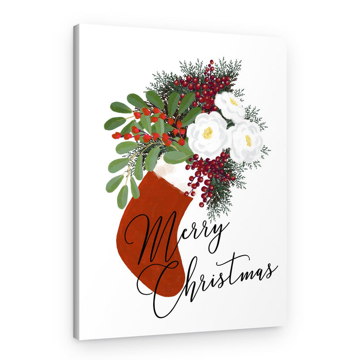 Merry Christmas Stocking – Canvas Print