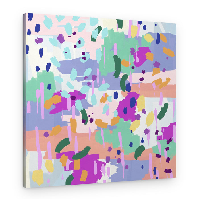 Playful Pastel Brushstrokes – Canvas Print