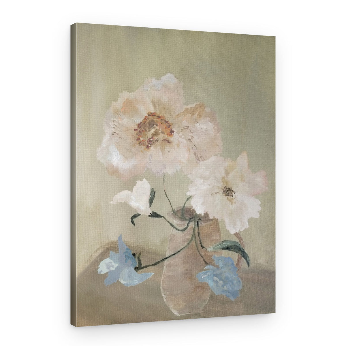 Delicate Floral Still Life – Canvas Print