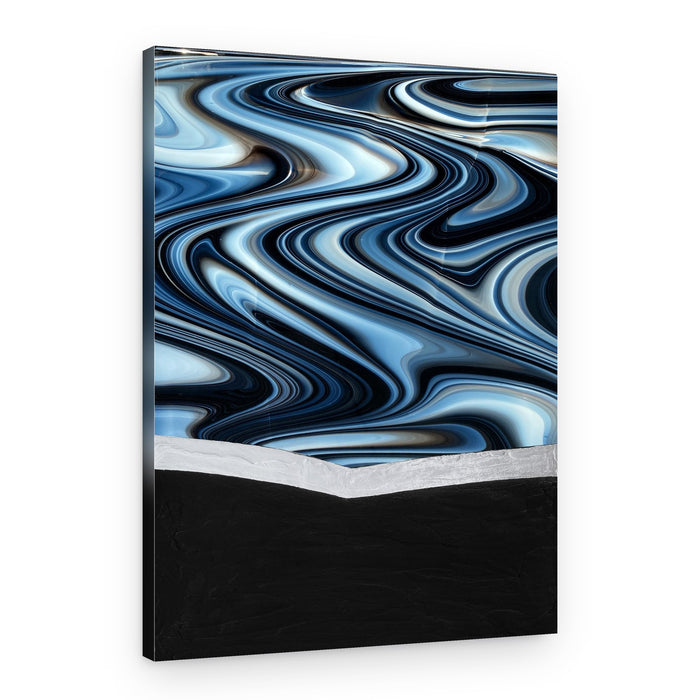Swirling Blue Horizon – Canvas Print