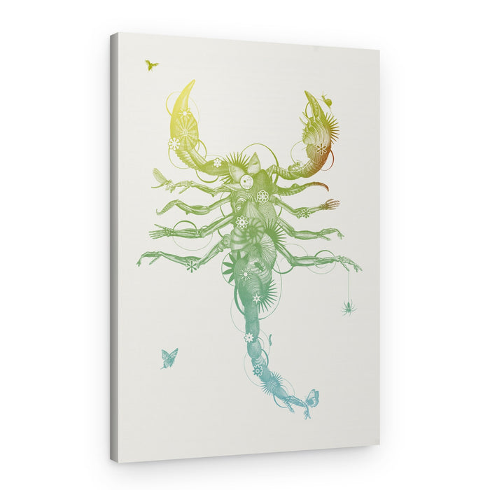 Scorpion Anatomy Gradient – Canvas Print