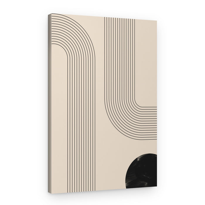 Modern Geometric Lines – Canvas Print