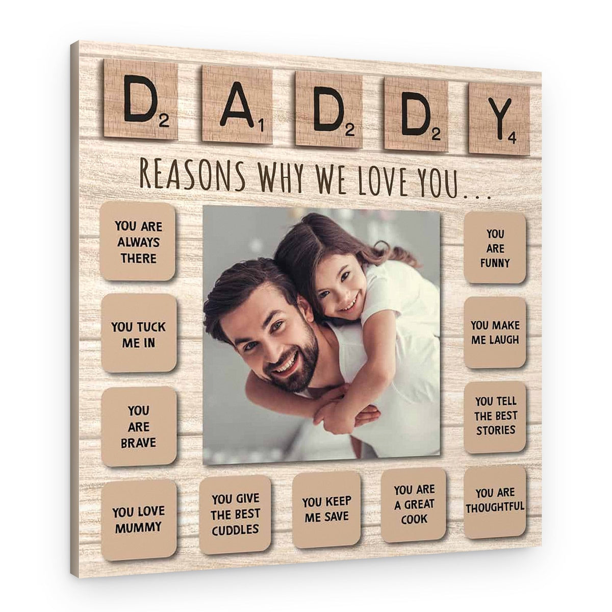 Reasons Why We Love Dad Canvas Print – Canvas Print – Design A