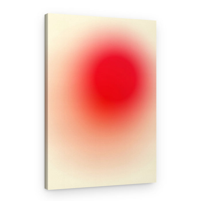 Soft Red Glow – Canvas Print