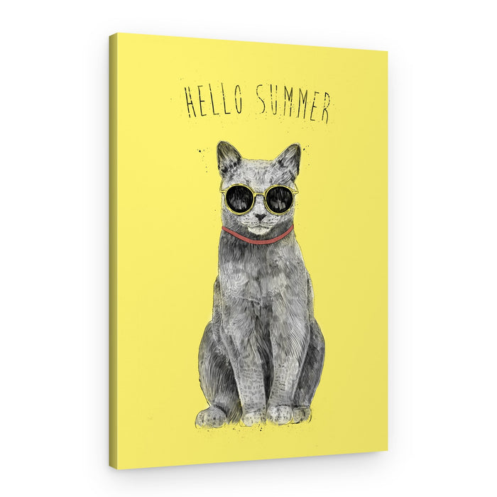 Cool Summer Cat – Canvas Print