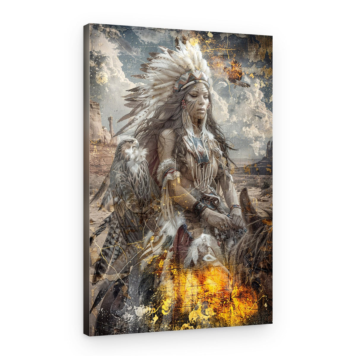 Native Spirit Rider – Canvas Print