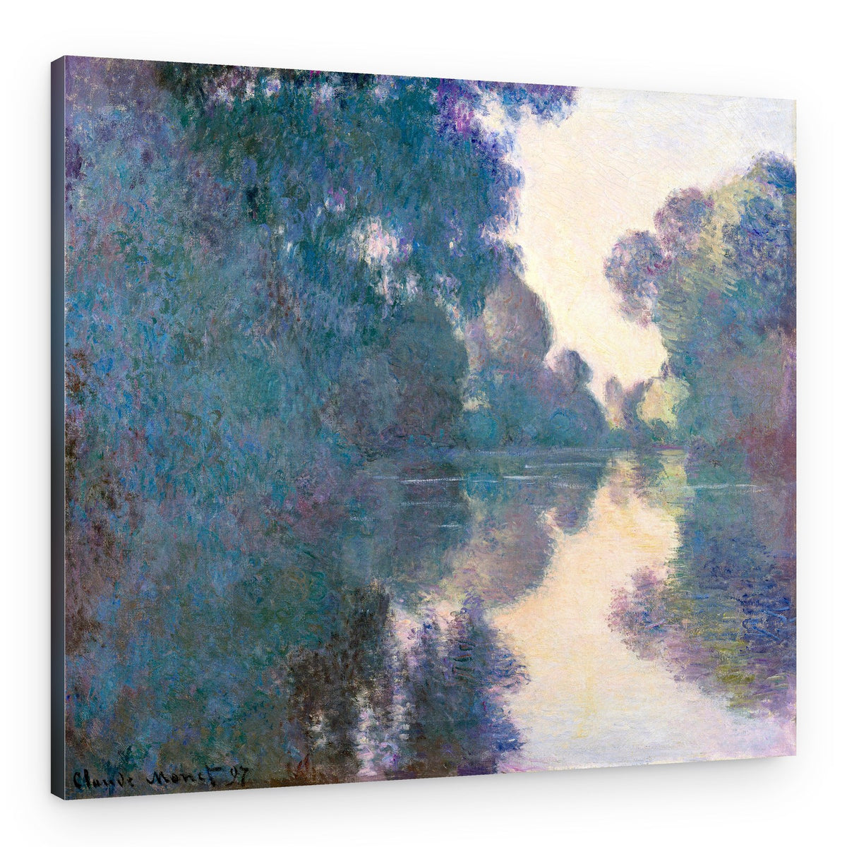 Morning On the Seine Near Giverny (1897) By Claude Monet – Canvas Print