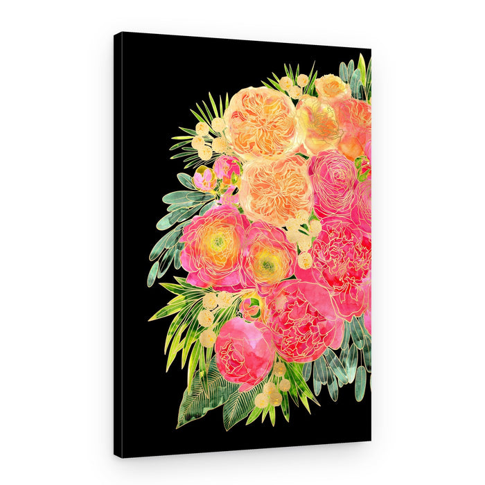 Vibrant Floral Bouquet – Canvas Print