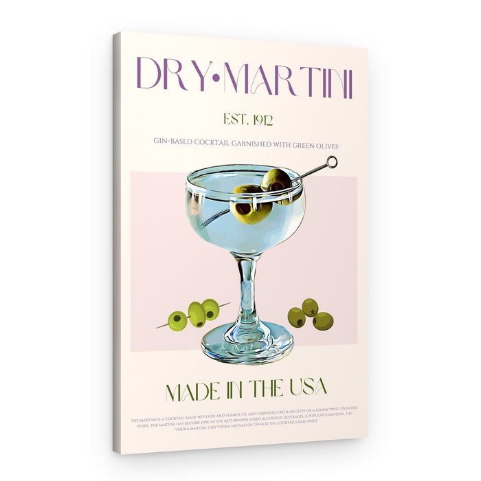 Classic Dry Martini – Canvas Print