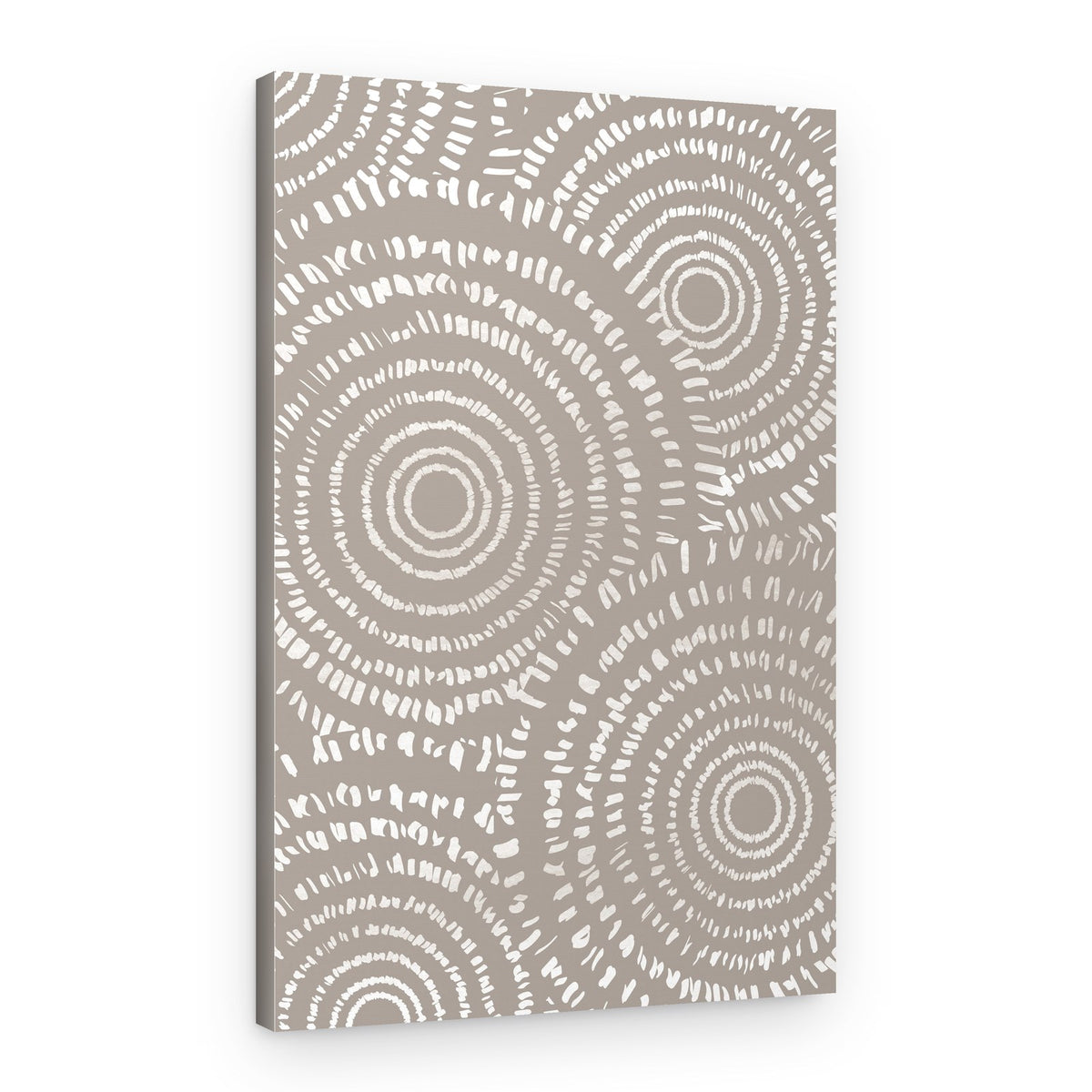 Earthy Ring Pattern – Canvas Print