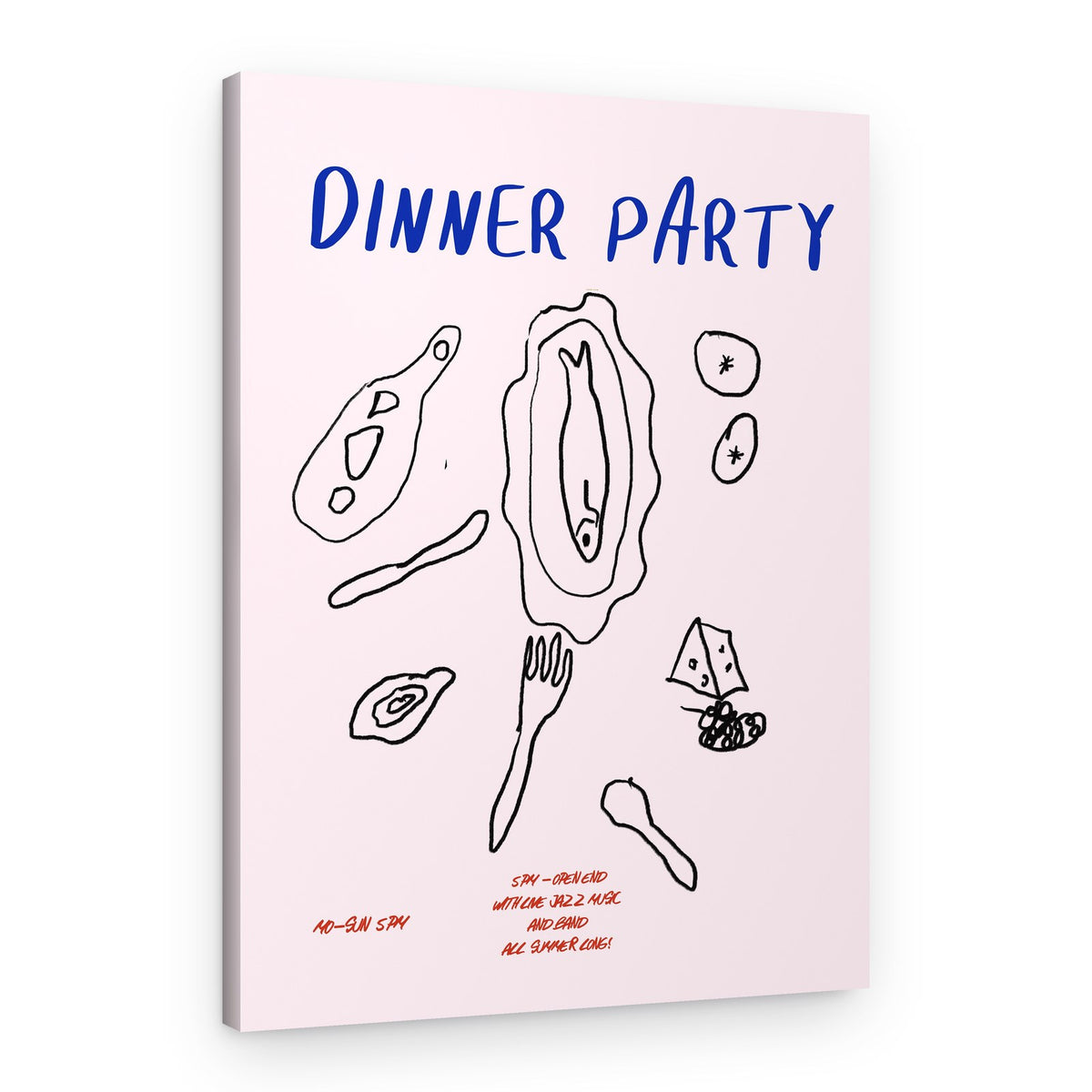 Minimalist Feast – Canvas Print