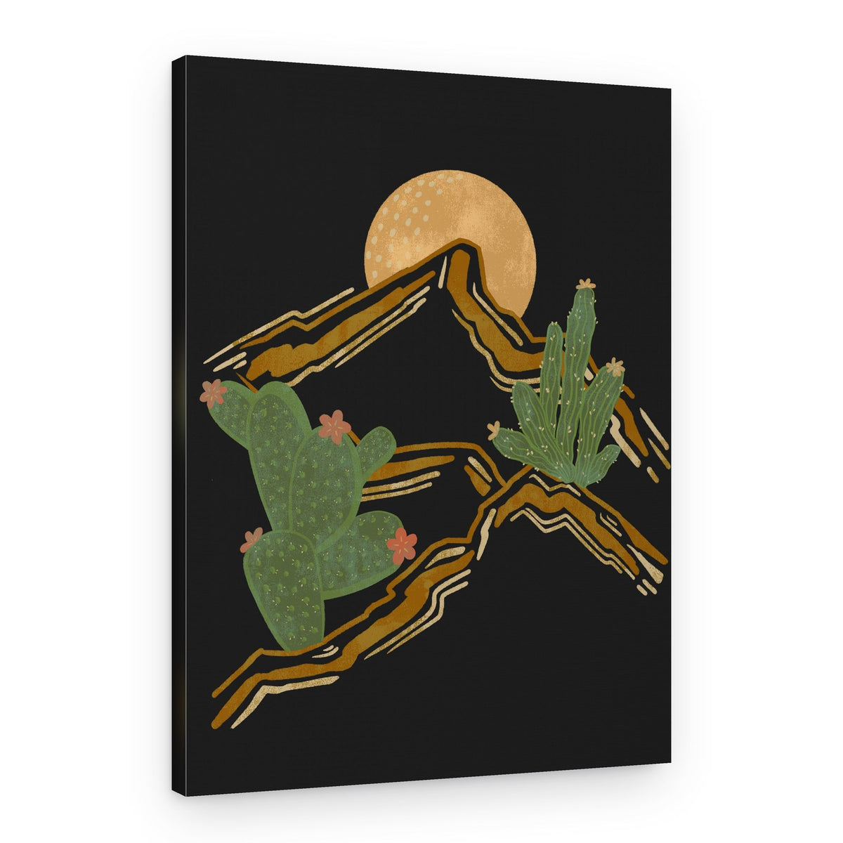 Desert Moon Mountains – Canvas Print