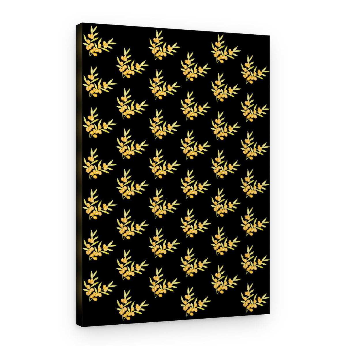 Golden Berry Sprigs – Canvas Print
