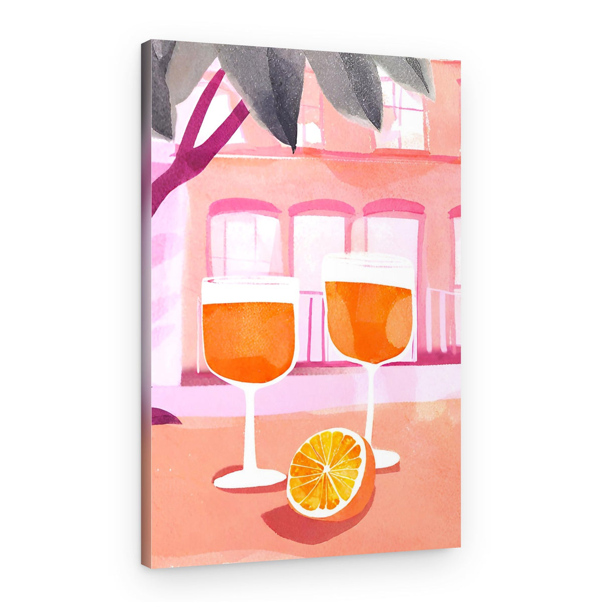 Outdoor Orange Refreshment – Canvas Print
