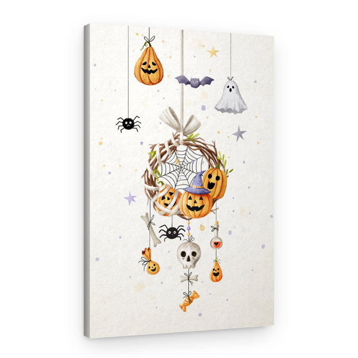 Spooky Halloween Charm – Canvas Print