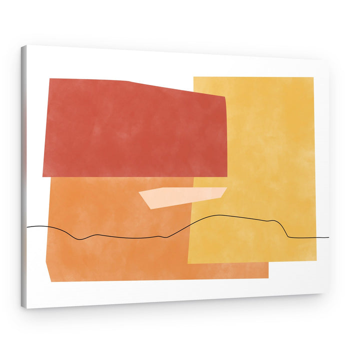 Earthy Geometric Forms – Canvas Print
