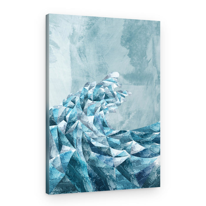 Icy Geometric Wave – Canvas Print