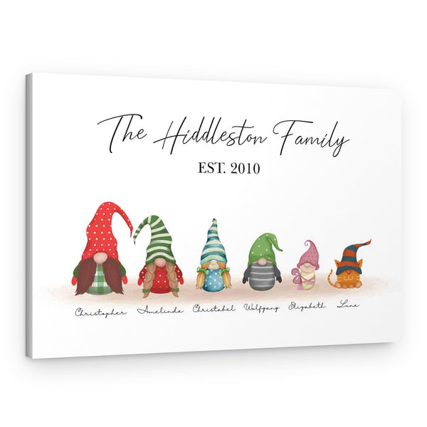 The Gnome Family Canvas Print