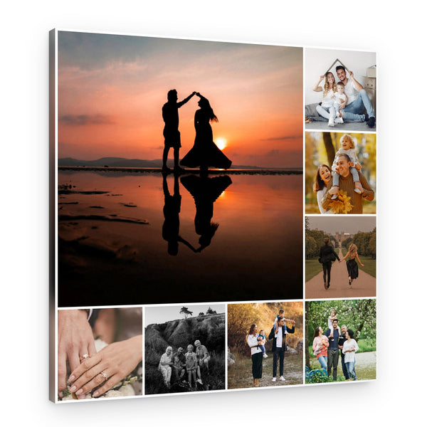 Symmetrical Highlight 8 Collage Custom Canvas Print