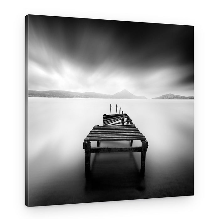 Moody Broken Pier – Canvas Print