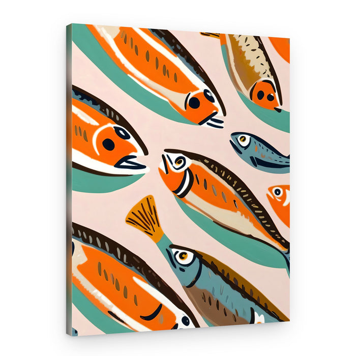 Vibrant Swimming Fish – Canvas Print