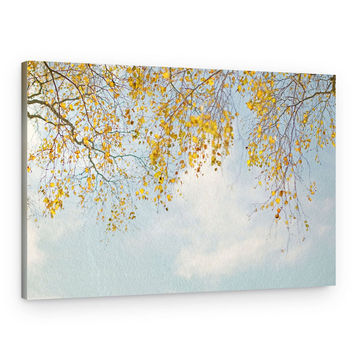 Golden Autumn Leaves – Canvas Print