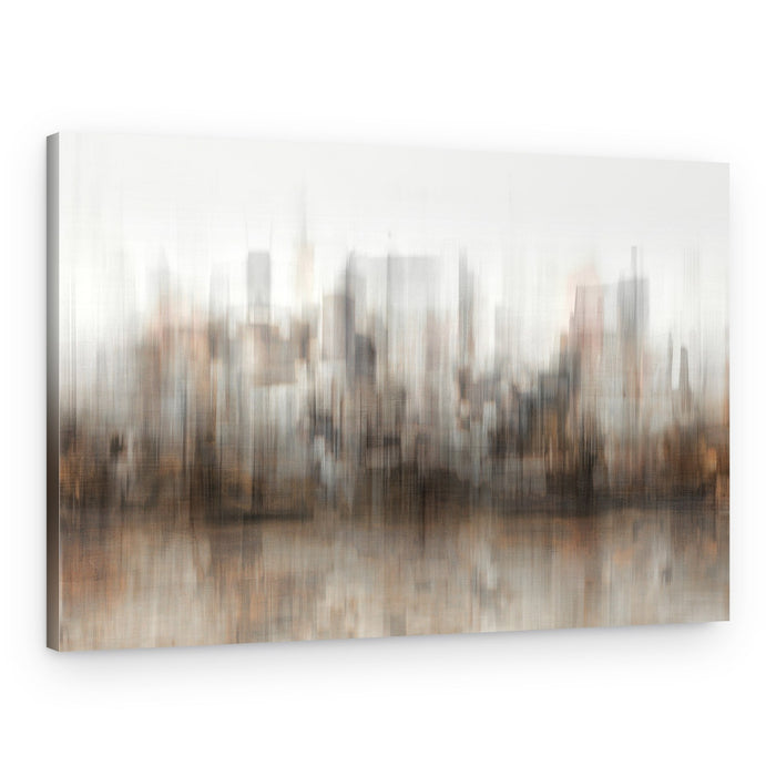 Blurred City Reflections – Canvas Print