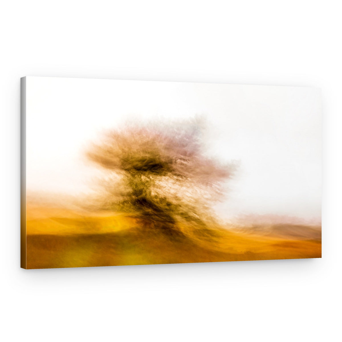 Golden Abstract Tree – Canvas Print