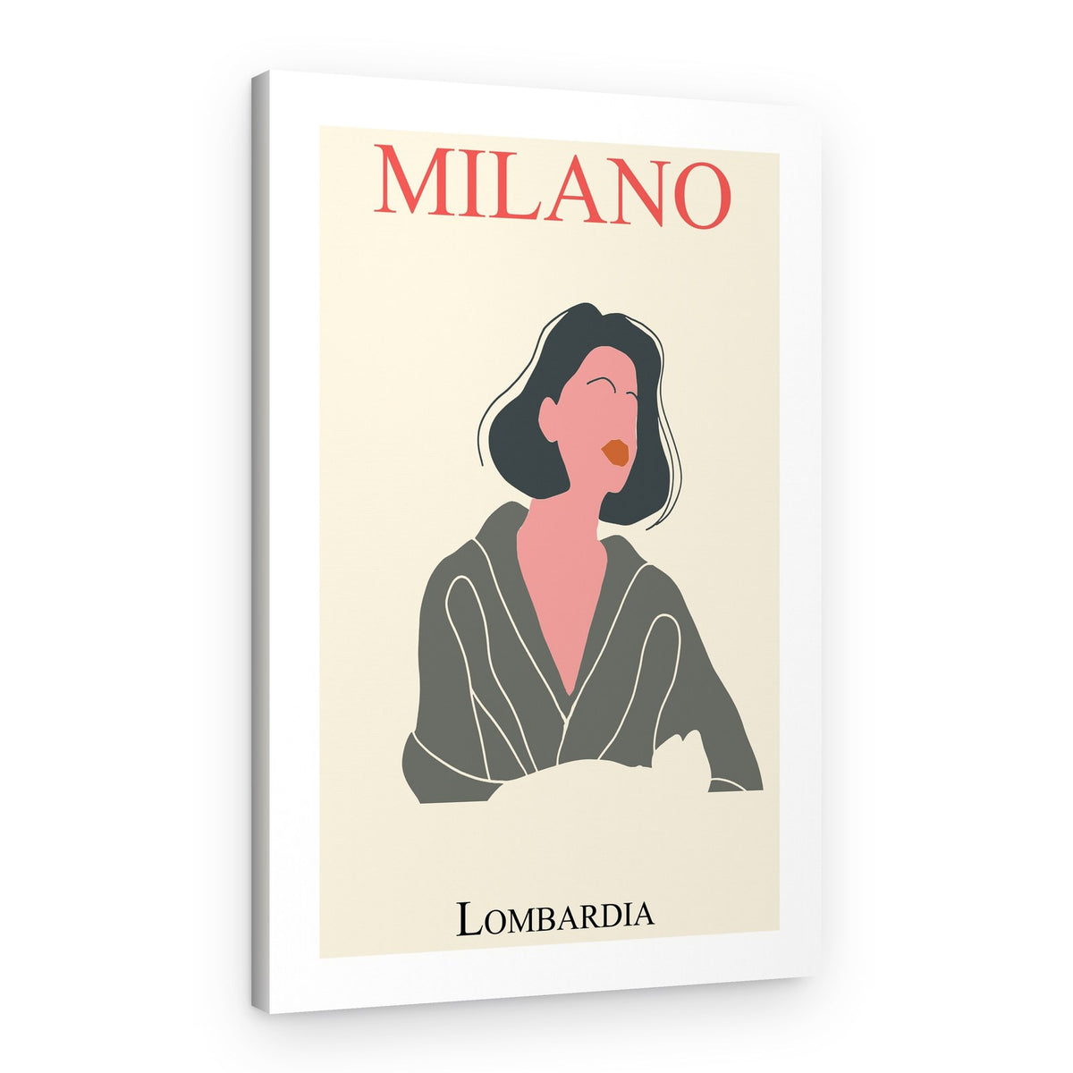 Milan Fashion Woman – Canvas Print