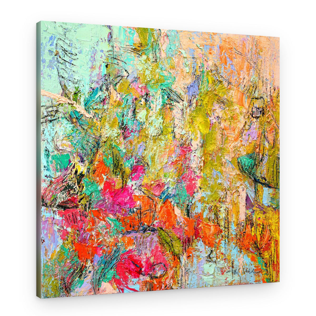 Expressionist Colorful Abstract – Canvas Print