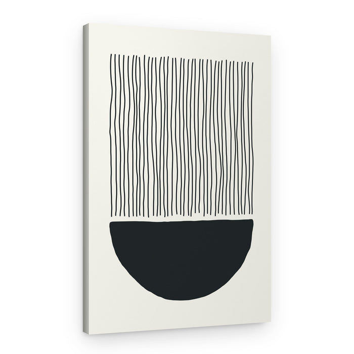 Minimalist Black Shapes – Canvas Print