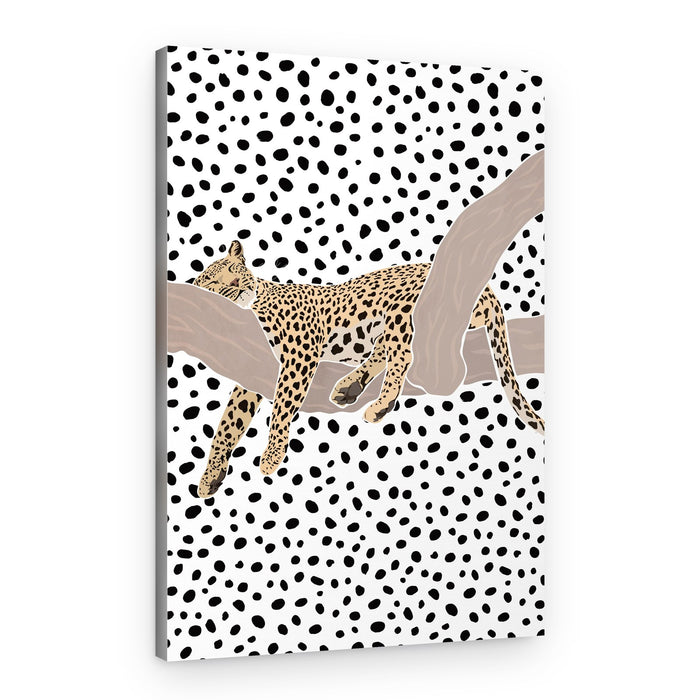 Resting Leopard Spots – Canvas Print