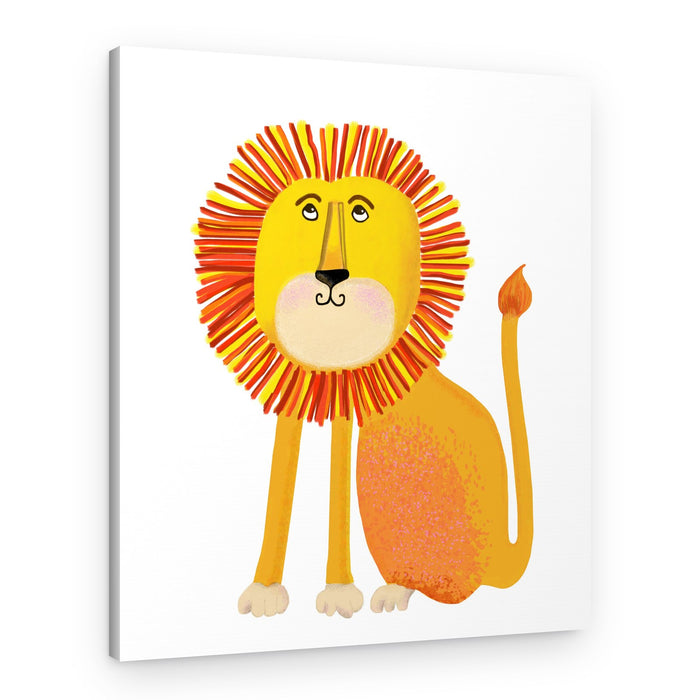 Happy Little Lion – Canvas Print