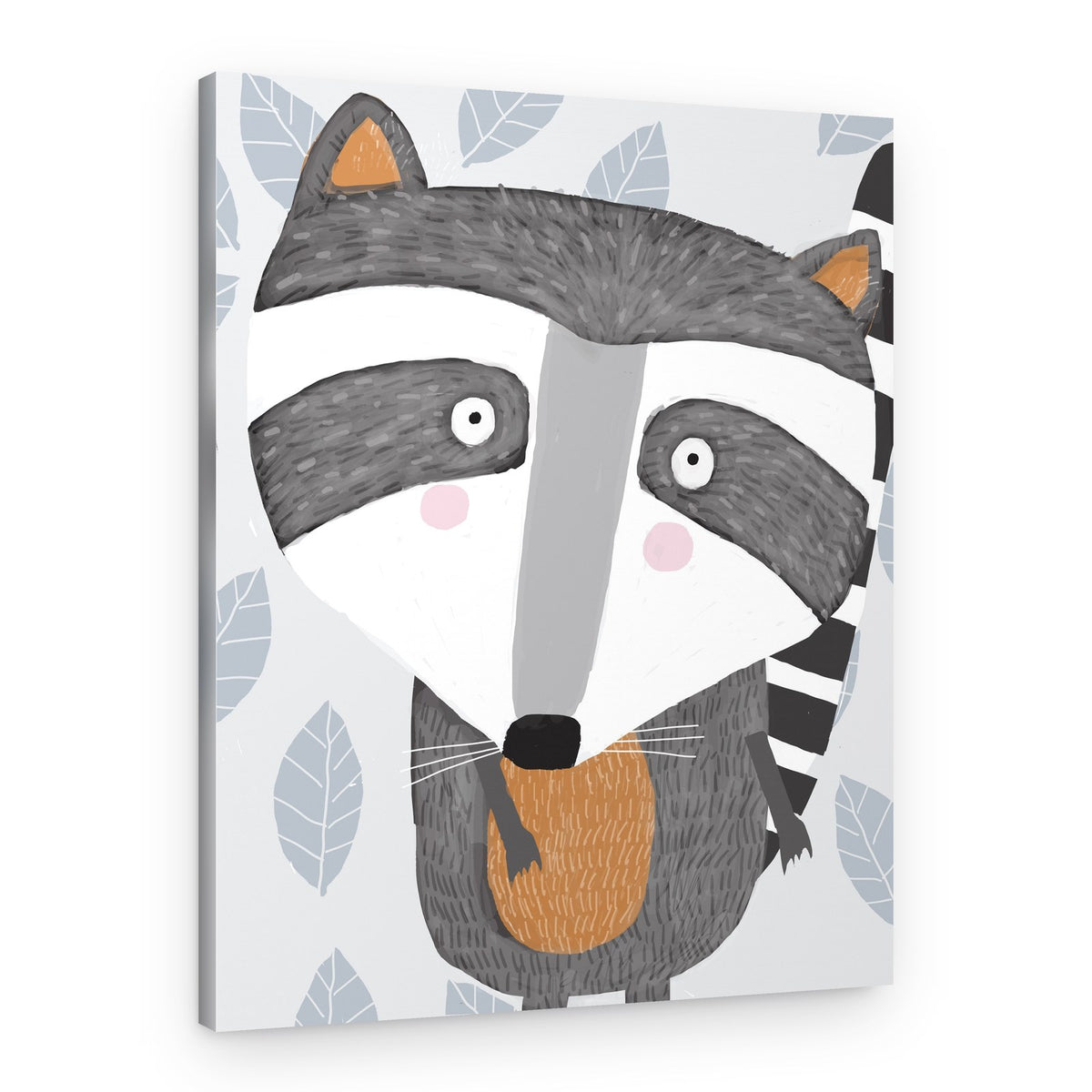 Sweet Woodland Raccoon – Canvas Print